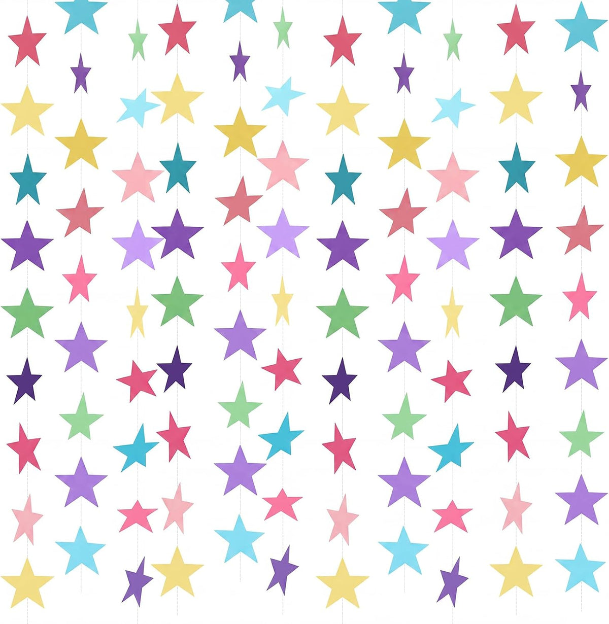Patelai 130 ft Star Garland Banner Decor, Gold