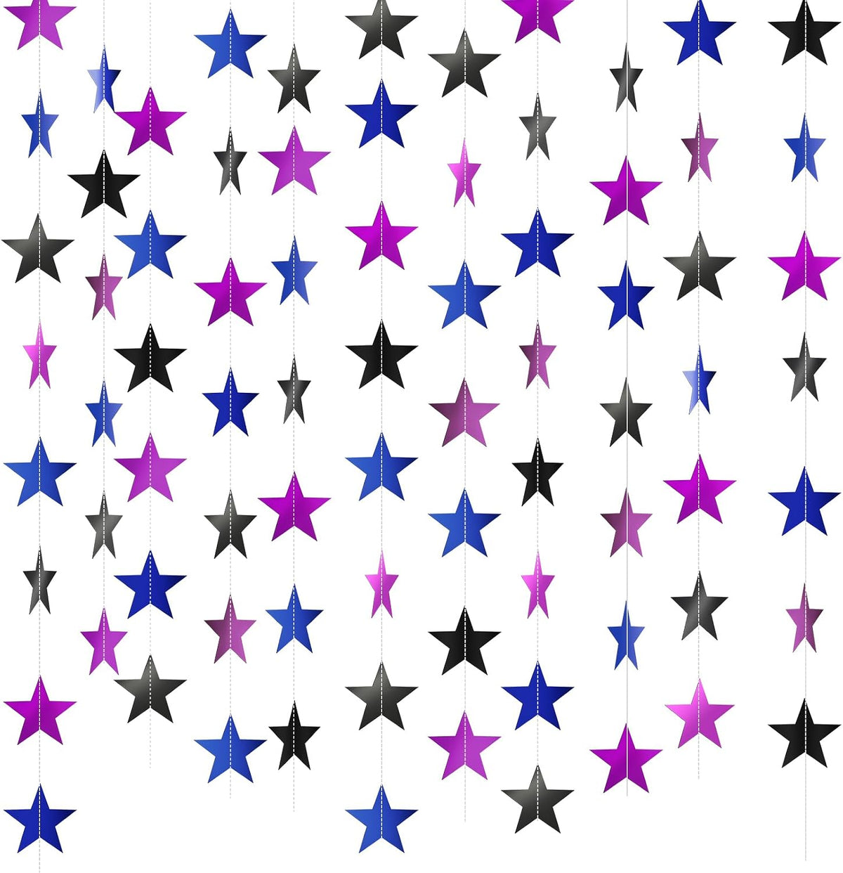 Patelai 130 ft Star Garland Banner Decor, Gold