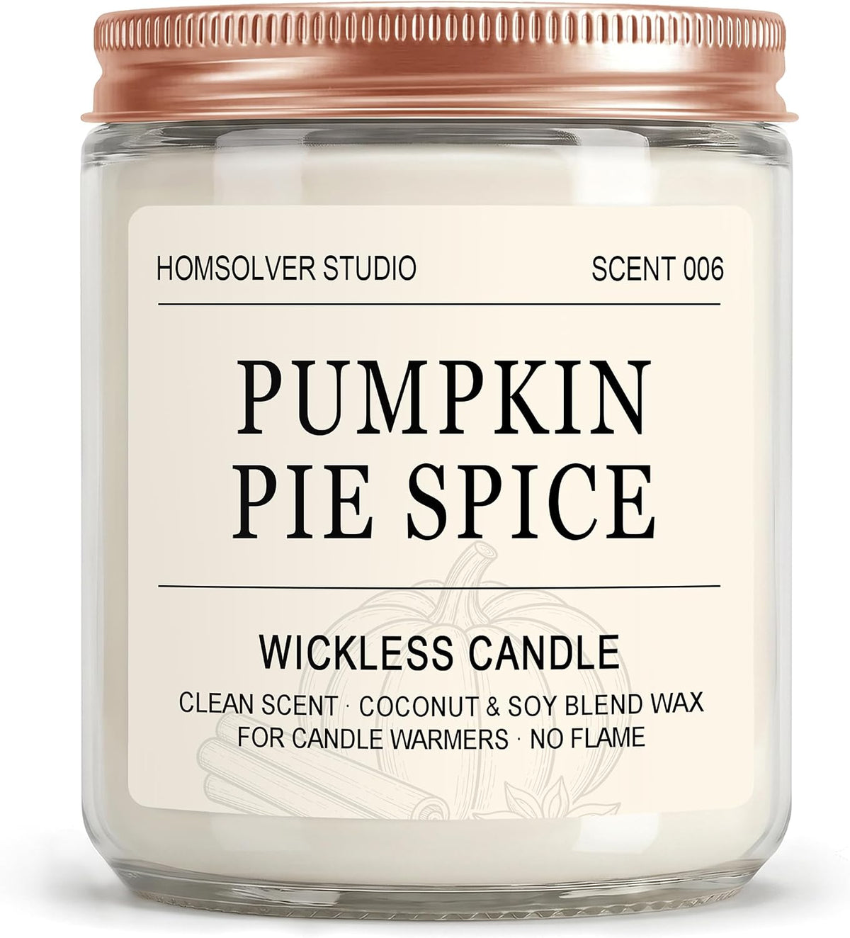 Homsolver Juniper Lavender Wickless Candles for Candle Warmer Lamp, Flameless Non-Toxic Soy Scented Candles for Home Decor, 50H Lasting Clean Burn, Ideal Aromatherapy Gifts for Women & Men