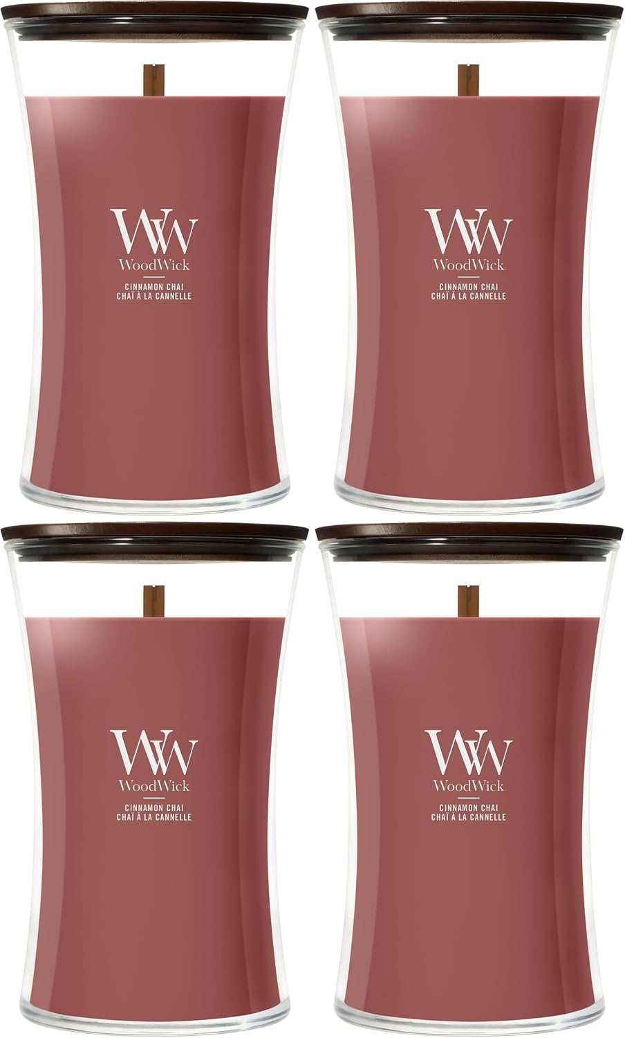 WoodWick Vanilla Bean Scented Candle, Crackling Wick, 9.7oz