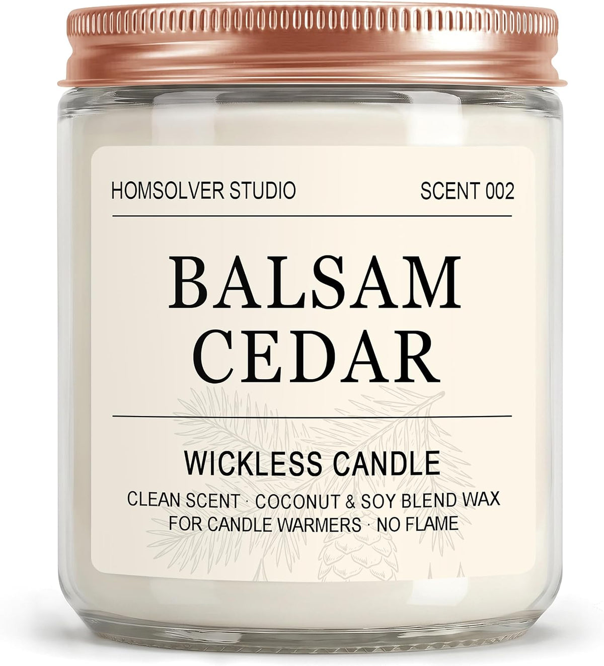 Homsolver Juniper Lavender Wickless Candles for Candle Warmer Lamp, Flameless Non-Toxic Soy Scented Candles for Home Decor, 50H Lasting Clean Burn, Ideal Aromatherapy Gifts for Women & Men