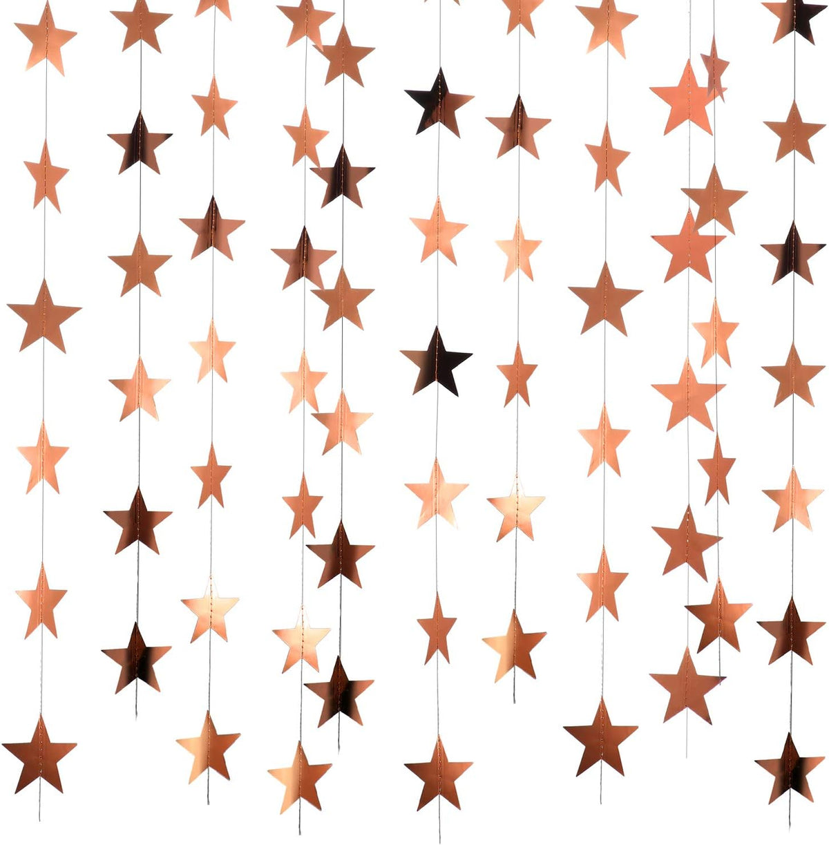 Patelai 130 ft Star Garland Banner Decor, Gold