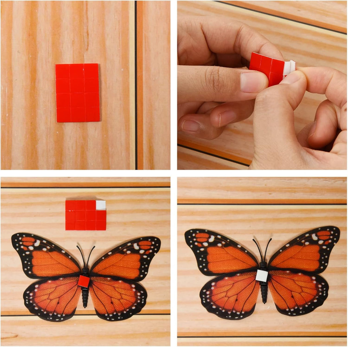 AQUEENLY Monarch Butterfly Decorations Orange Butterflies for Crafts DIY