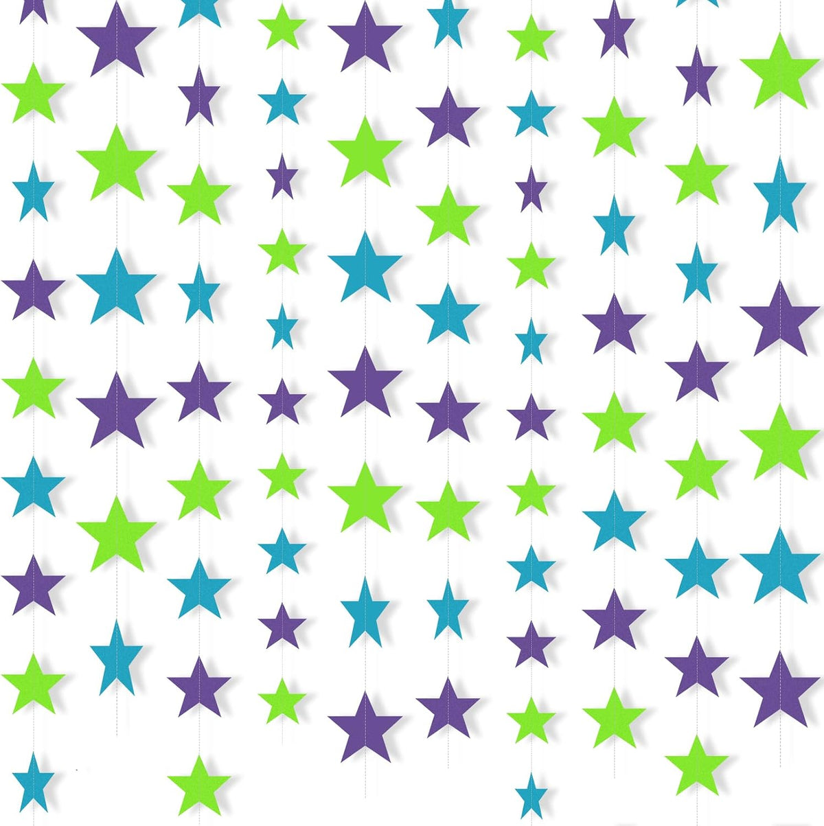 Patelai 130 ft Star Garland Banner Decor, Gold