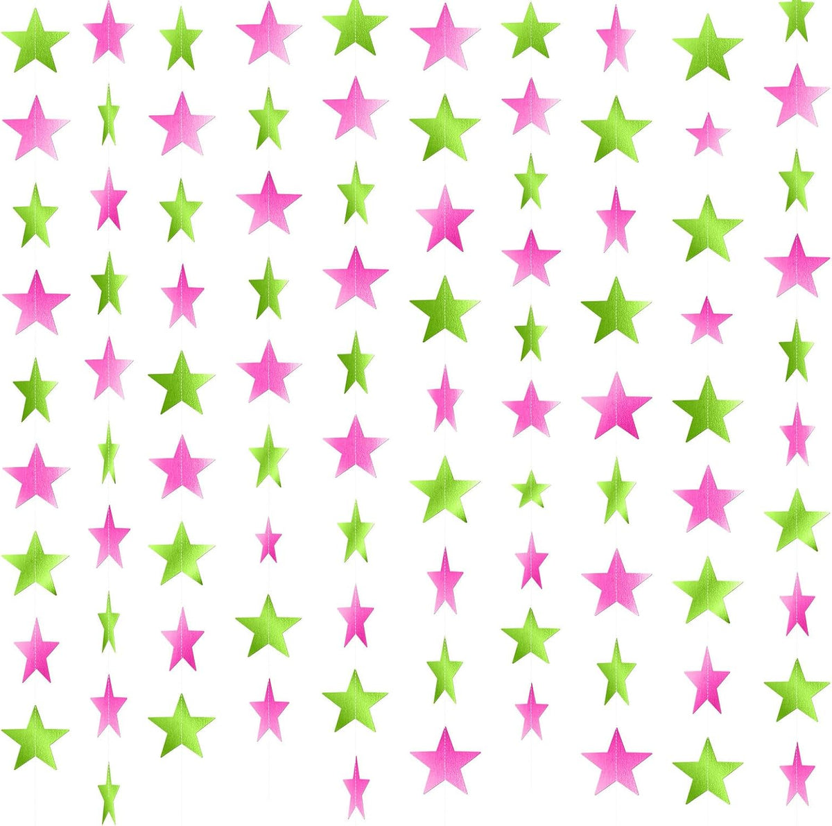 Patelai 130 ft Star Garland Banner Decor, Gold