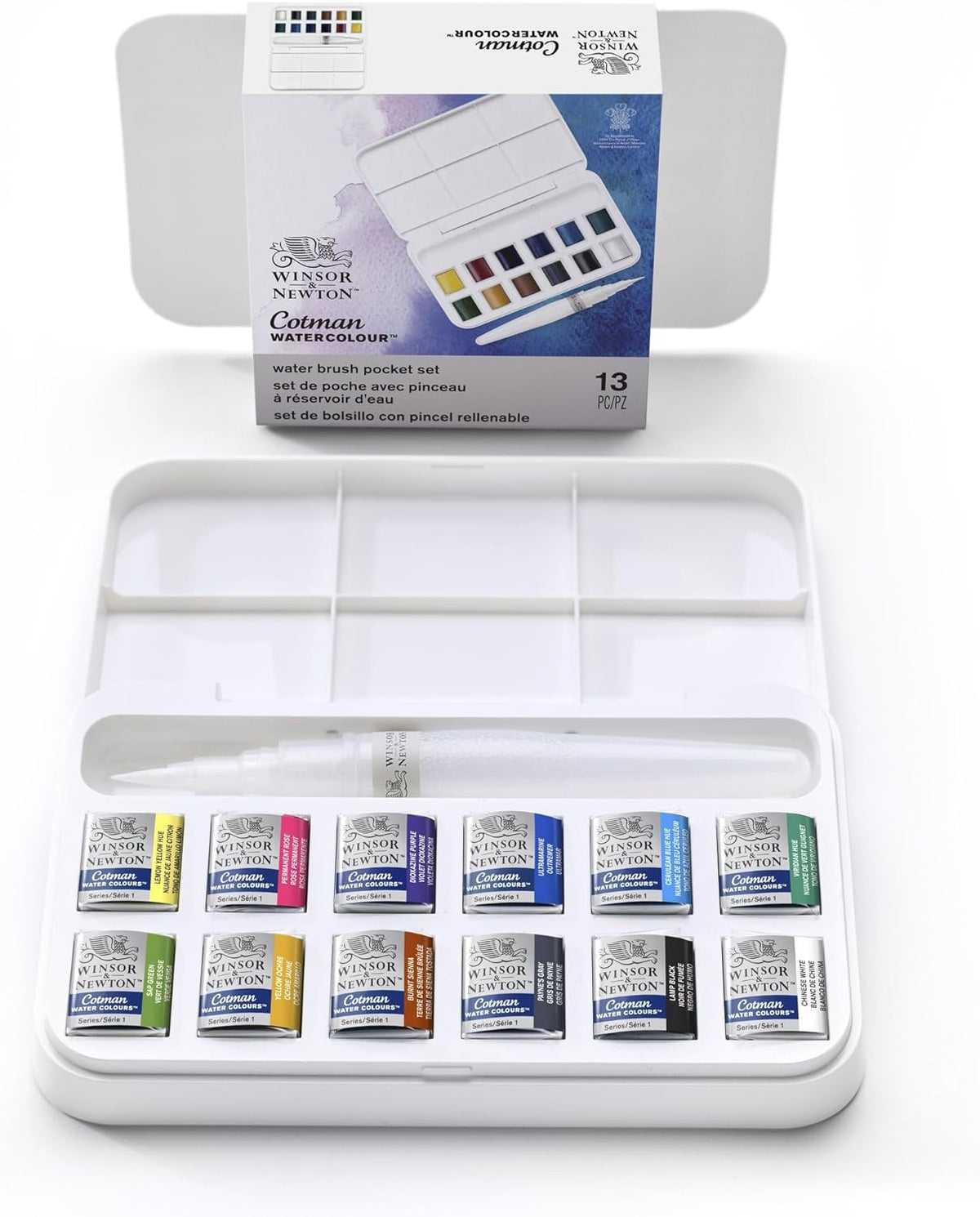 Winsor & Newton Cotman Watercolor Paint Set, Sketchers' Pocket Set