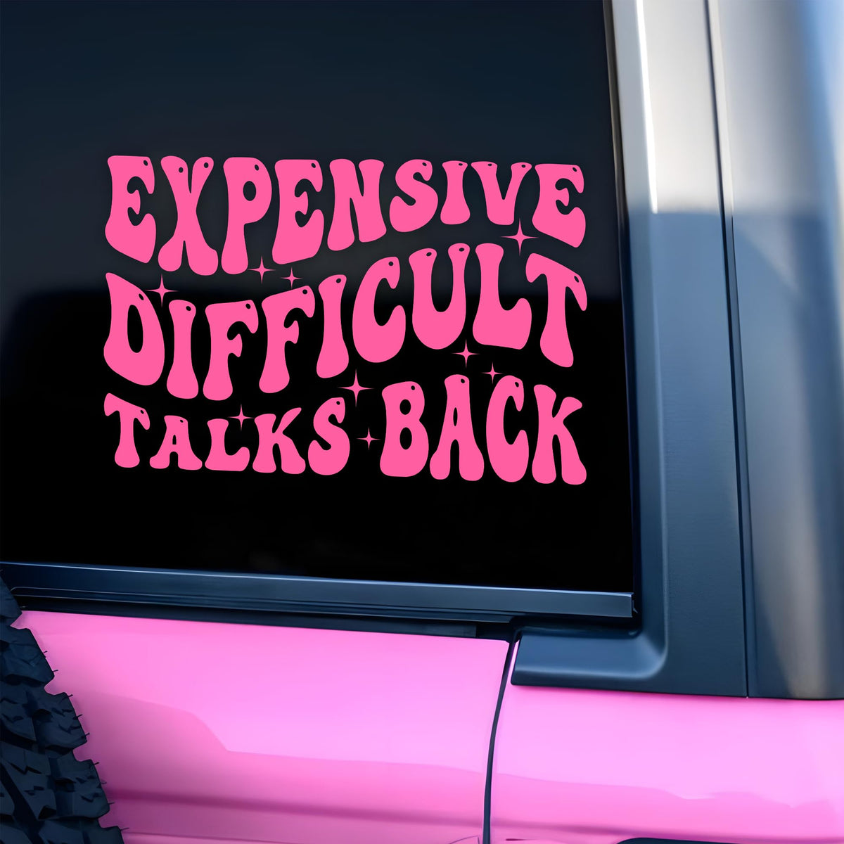 Just A Girl Car Decal Pink Bow Cute Motivation Positive Gifts Car Mirror Accessories Affirmations Funny Vinyl Decal Waterproof 8 Inches Bumper Decal Gifts for Mom Dad Friend Coworker