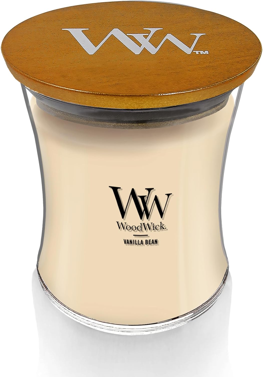 WoodWick Vanilla Bean Scented Candle, Crackling Wick, 9.7oz