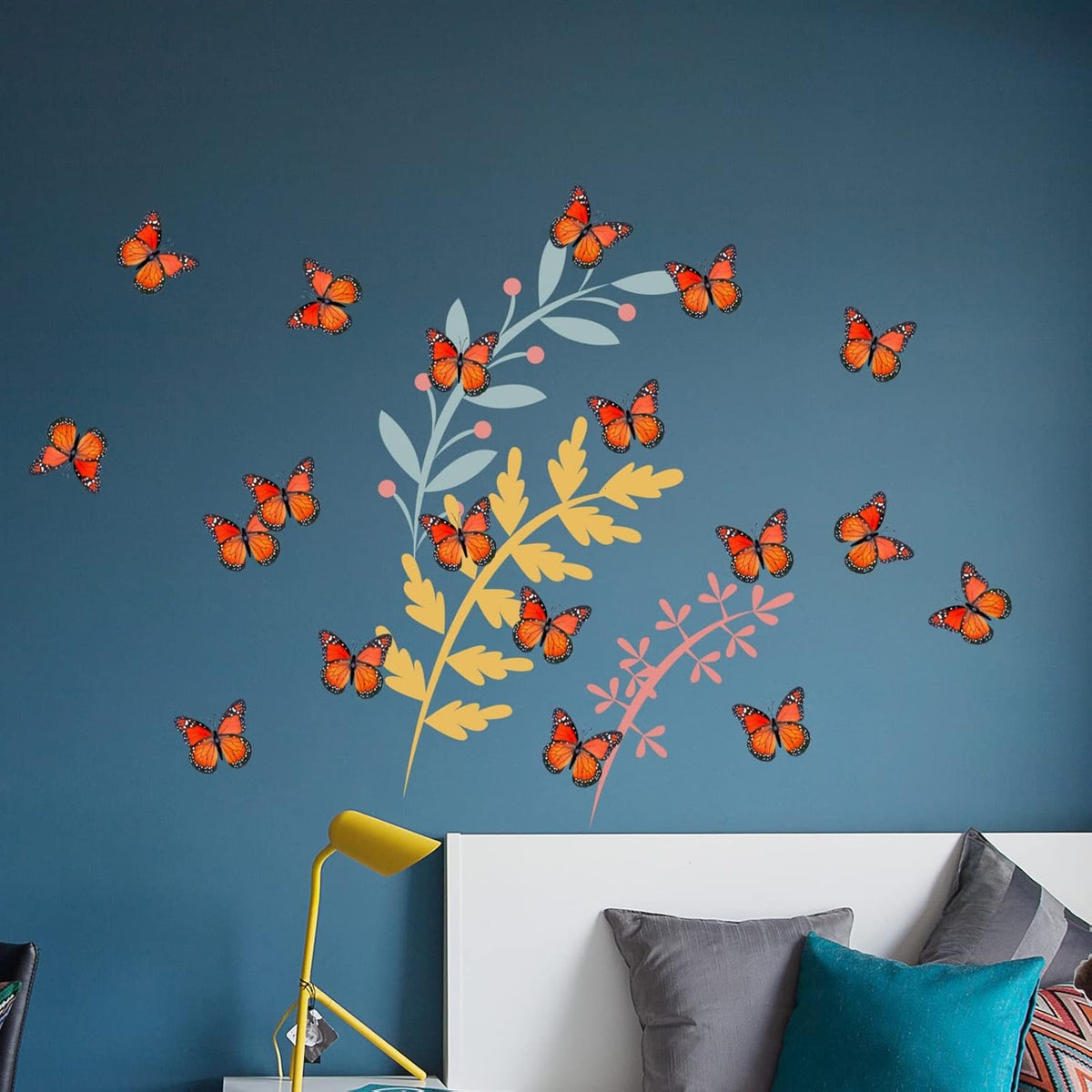 AQUEENLY Monarch Butterfly Decorations Orange Butterflies for Crafts DIY