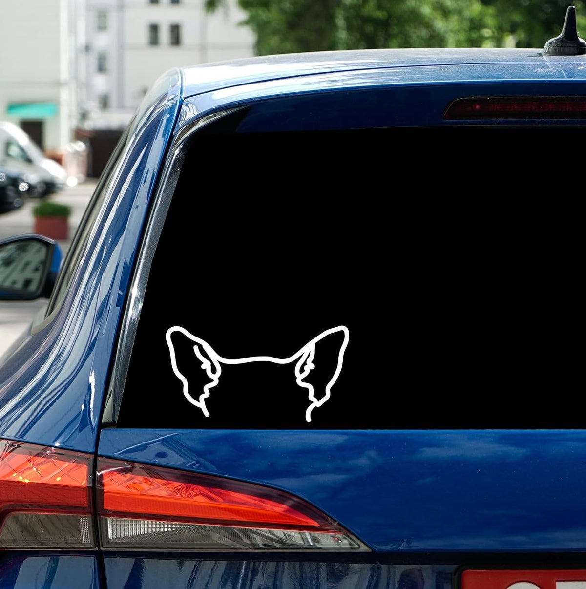 Chihuahua Car Decal - Dog Breed Outline Decal for Car Laptop Water Bottle and More - Minimalist Silhouette Sticker for Pet Lovers Trainers and Animal Enthusiasts - Durable and Versatile Design