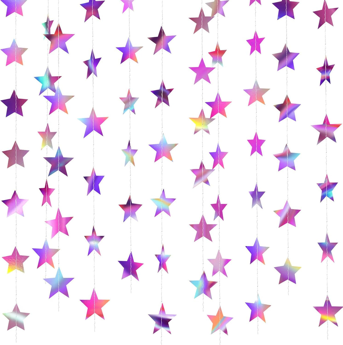 Patelai 130 ft Star Garland Banner Decor, Gold