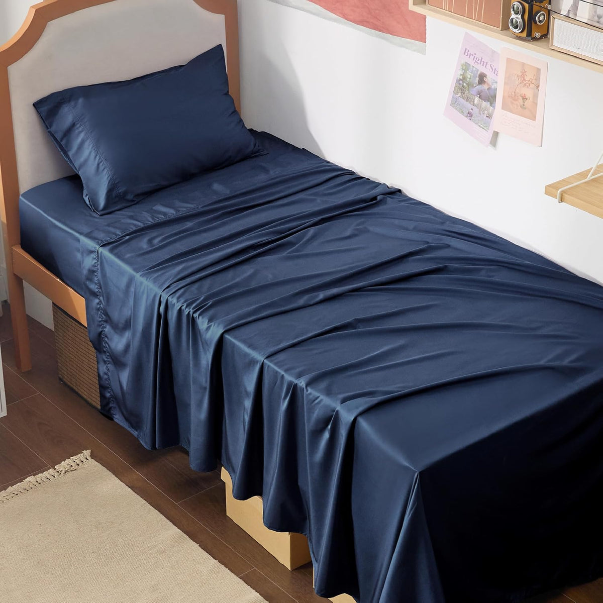 Bedsure PureWoven 100% Rayon Derived from Bamboo, King Size Sheets Set