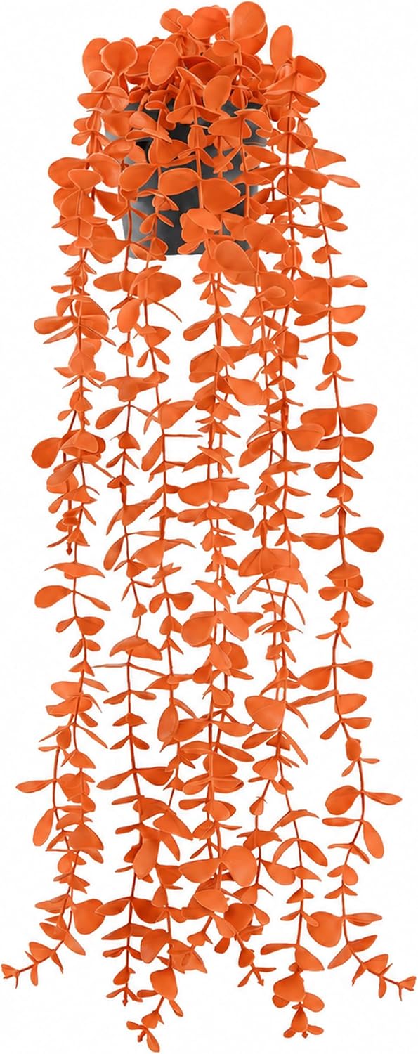 Der Rose 24" Fake Hanging Eucalyptus Plant for Bathroom Wall Art Decor