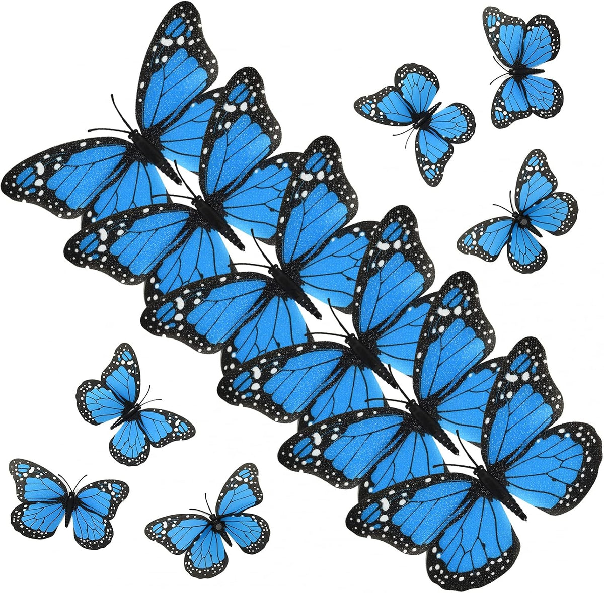 AQUEENLY Monarch Butterfly Decorations Orange Butterflies for Crafts DIY