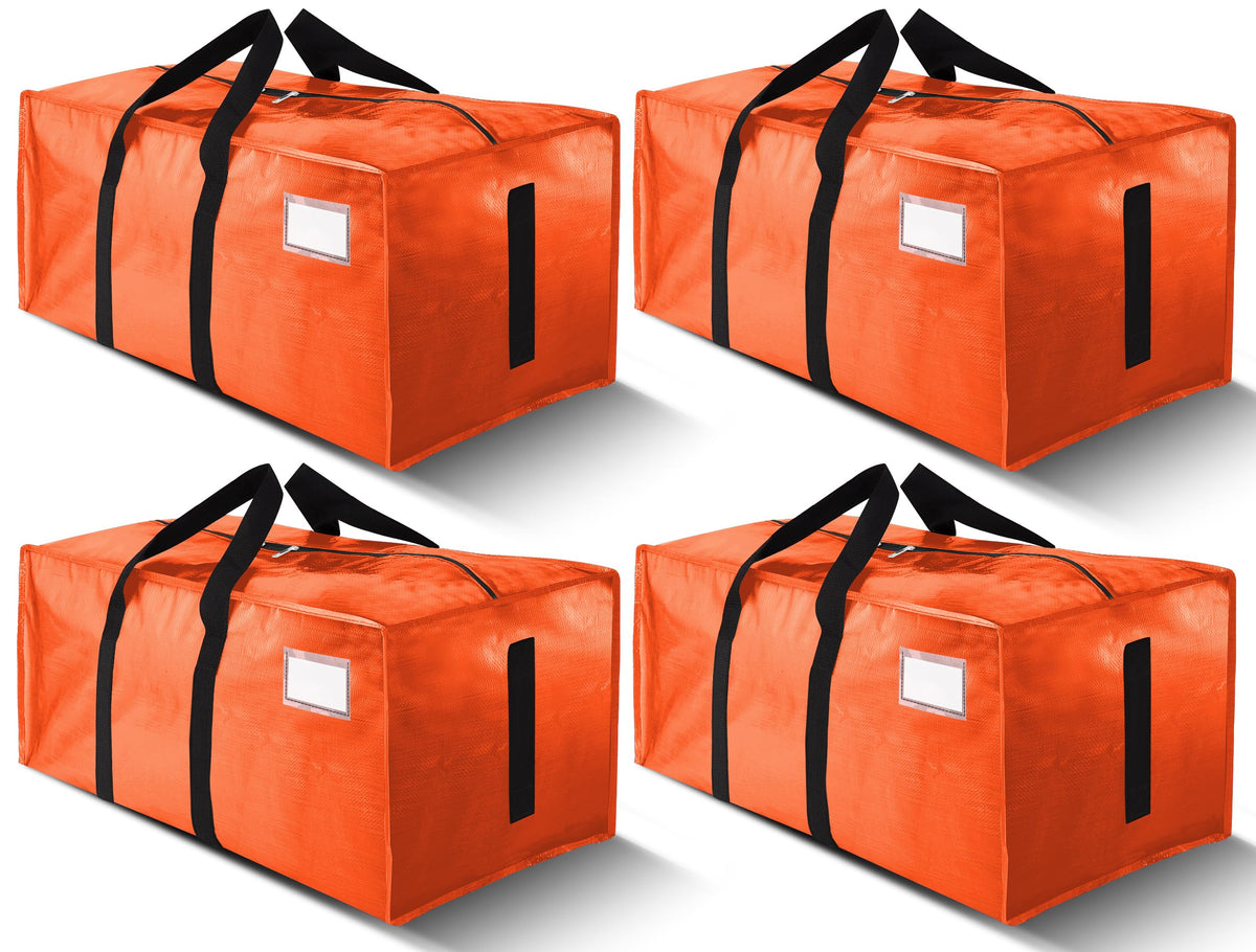 HOMESURE Supports 200lbs Heavy Duty Moving Bags - Strong Zipper & Wrap-Around Handles - Water-Resistant Storage Totes, Durable Alternative to Moving Boxes