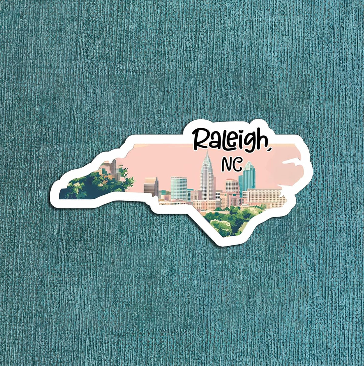 3Pcs Raleigh North Carolina Sticker - North Carolina - Travel - Funny - Sticker for Water Bottle - Mug - Laptop - Notebook - Luggage