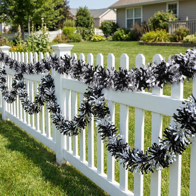 Watayo 52.5 Ft Glitter Tinsel Garland Decoration, Metallic Tinsel Twist Garland, Golf Cart Shiny Tinsels for Party Decor