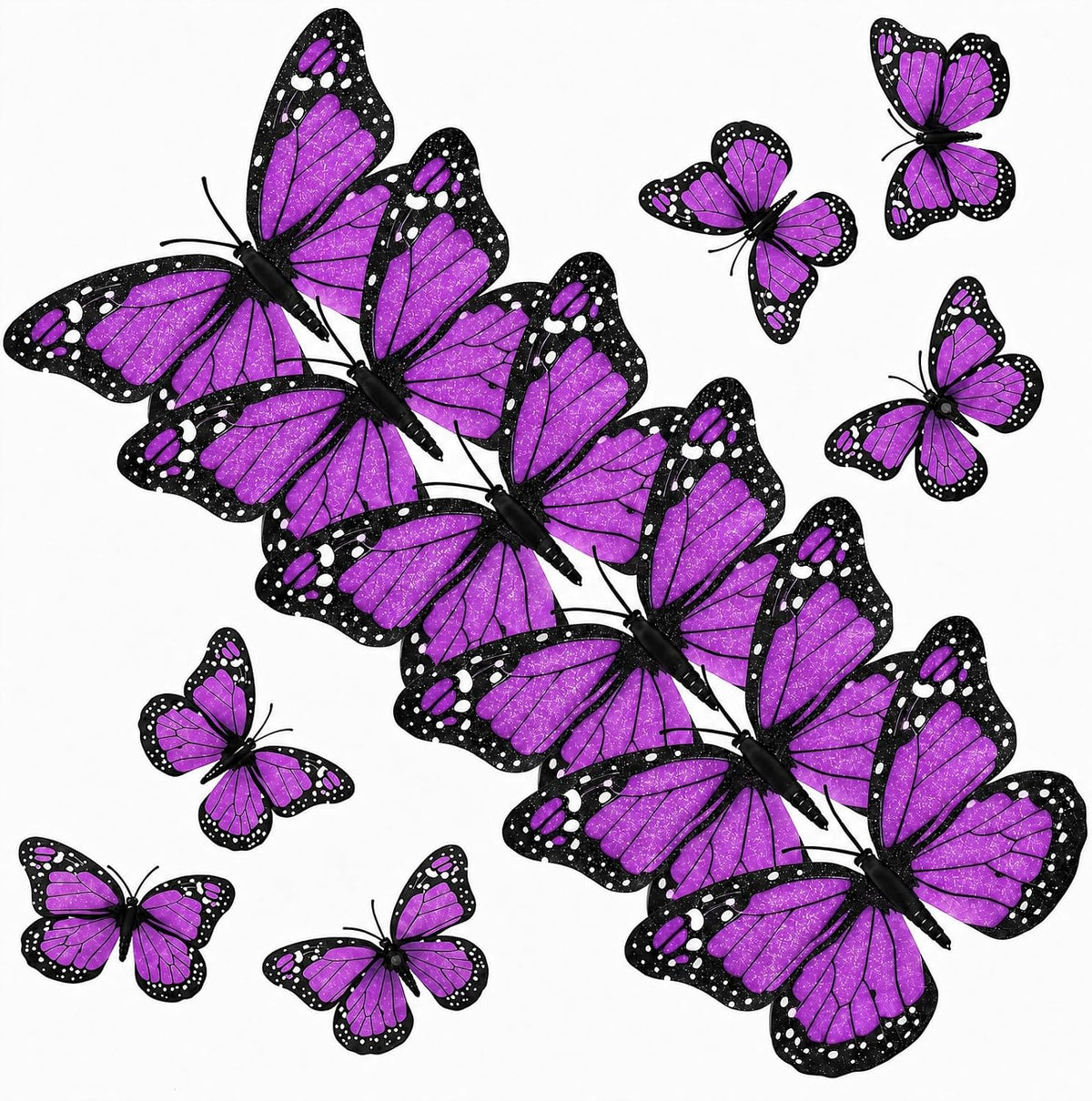 AQUEENLY Monarch Butterfly Decorations Orange Butterflies for Crafts DIY