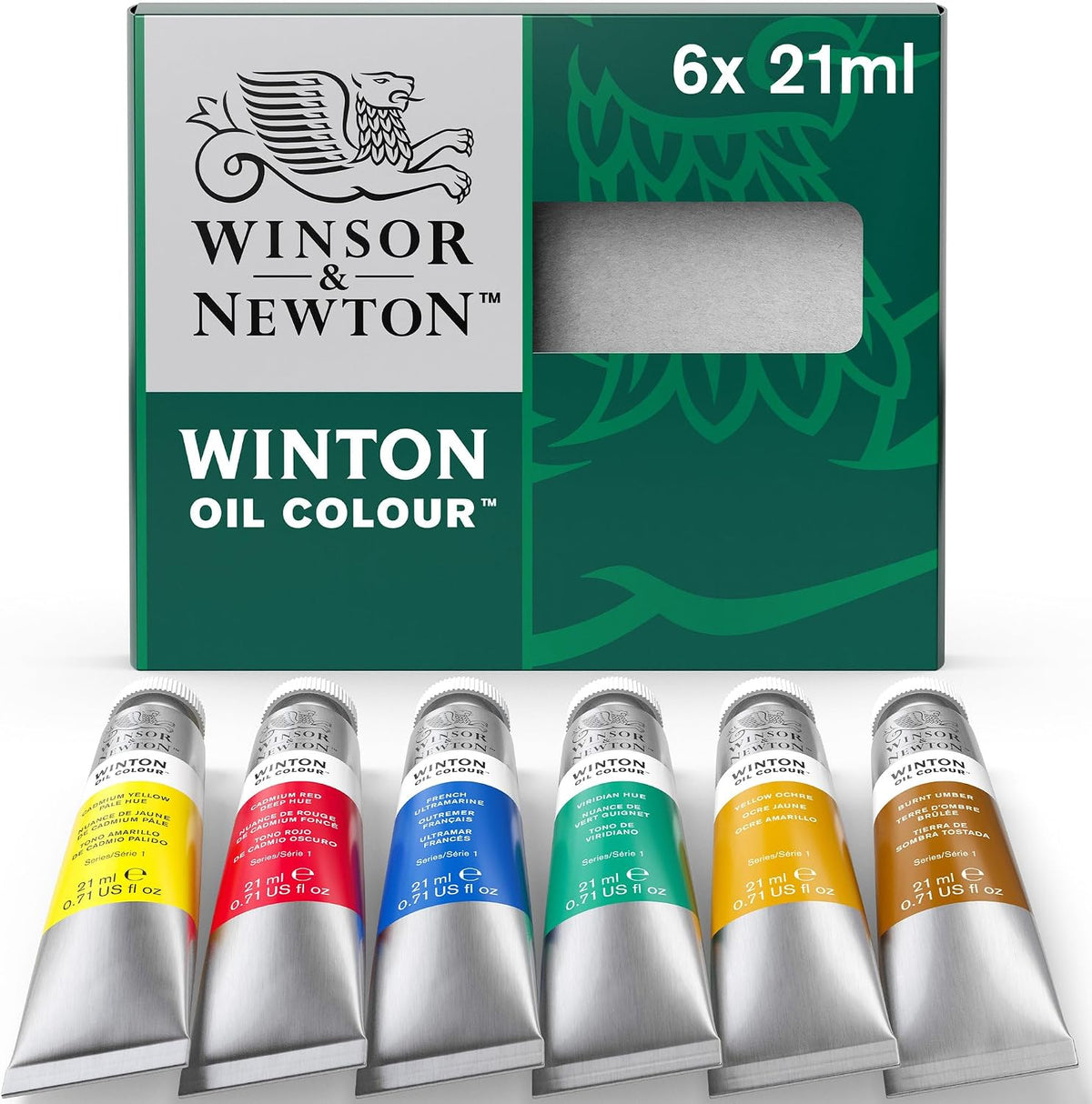 Winsor & Newton Winton Oil Color Paint Set, 20 x 12ml (0.4-oz) Tubes