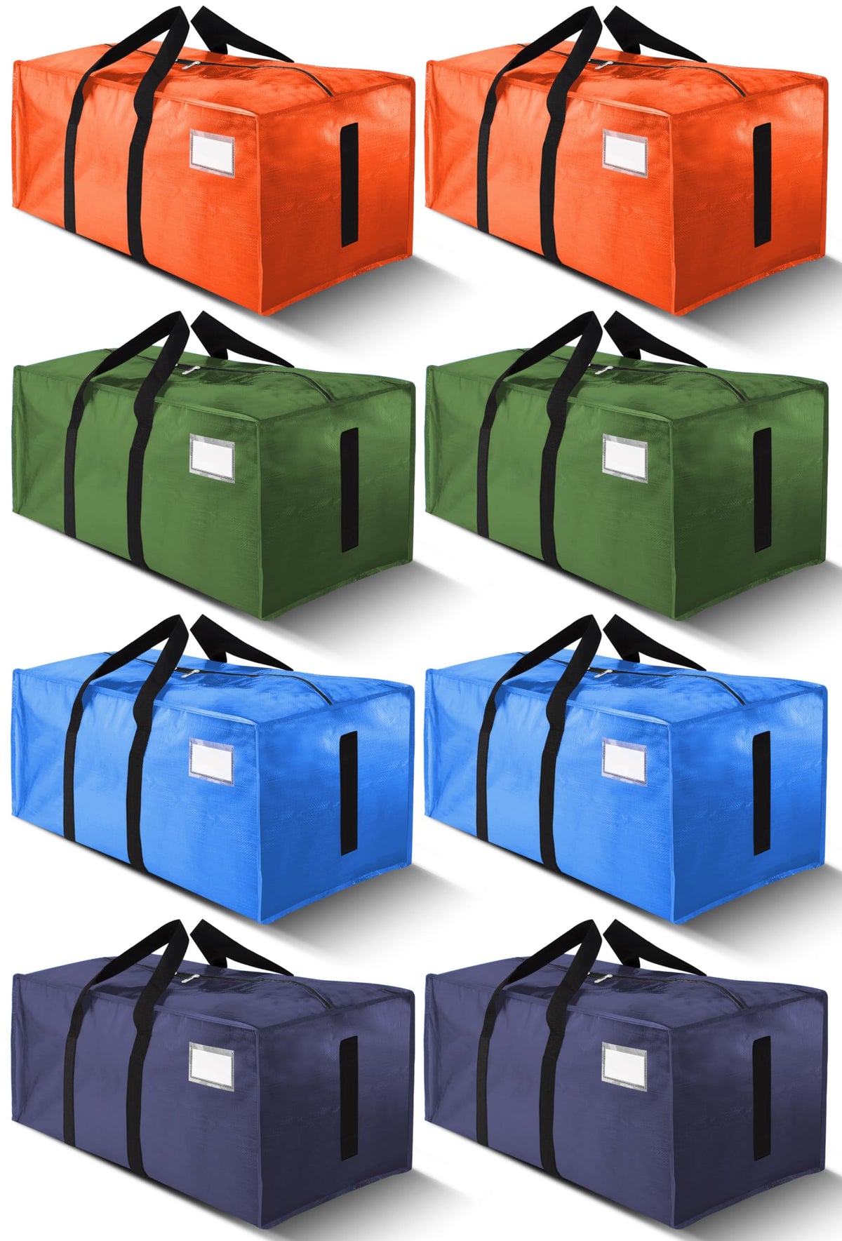 HOMESURE Supports 200lbs Heavy Duty Moving Bags - Strong Zipper & Wrap-Around Handles - Water-Resistant Storage Totes, Durable Alternative to Moving Boxes