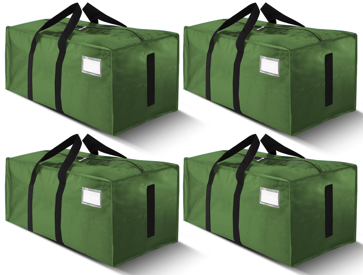 HOMESURE Supports 200lbs Heavy Duty Moving Bags - Strong Zipper & Wrap-Around Handles - Water-Resistant Storage Totes, Durable Alternative to Moving Boxes