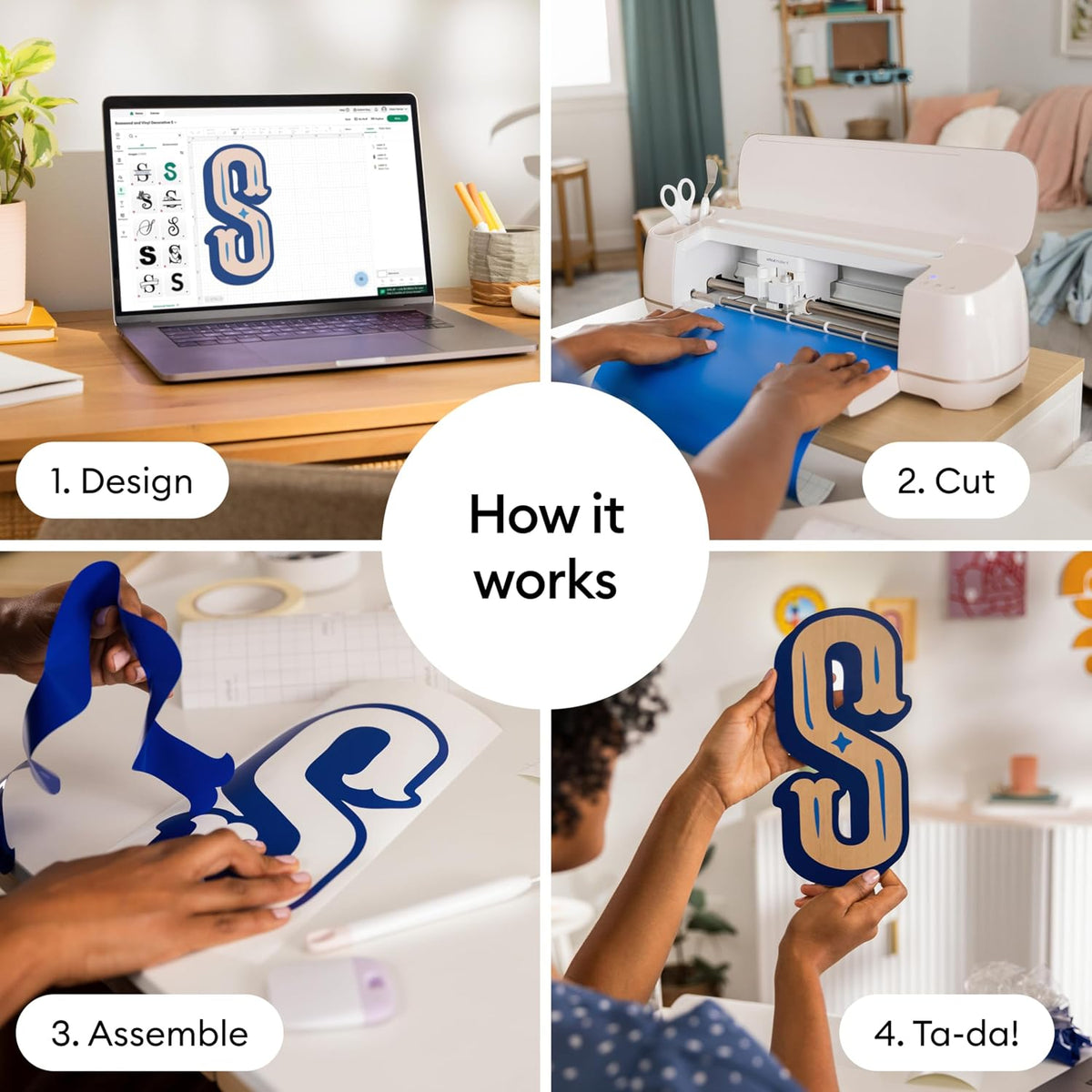 Cricut Maker 4 - Smart Cutting Machine (Seashell) | Digital Content Bundle
