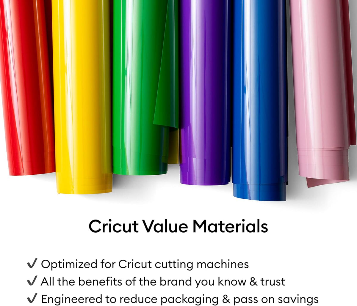 Cricut® Value Iron-On, Rainbow Sampler - 12 in x 3 ft (10 ct)