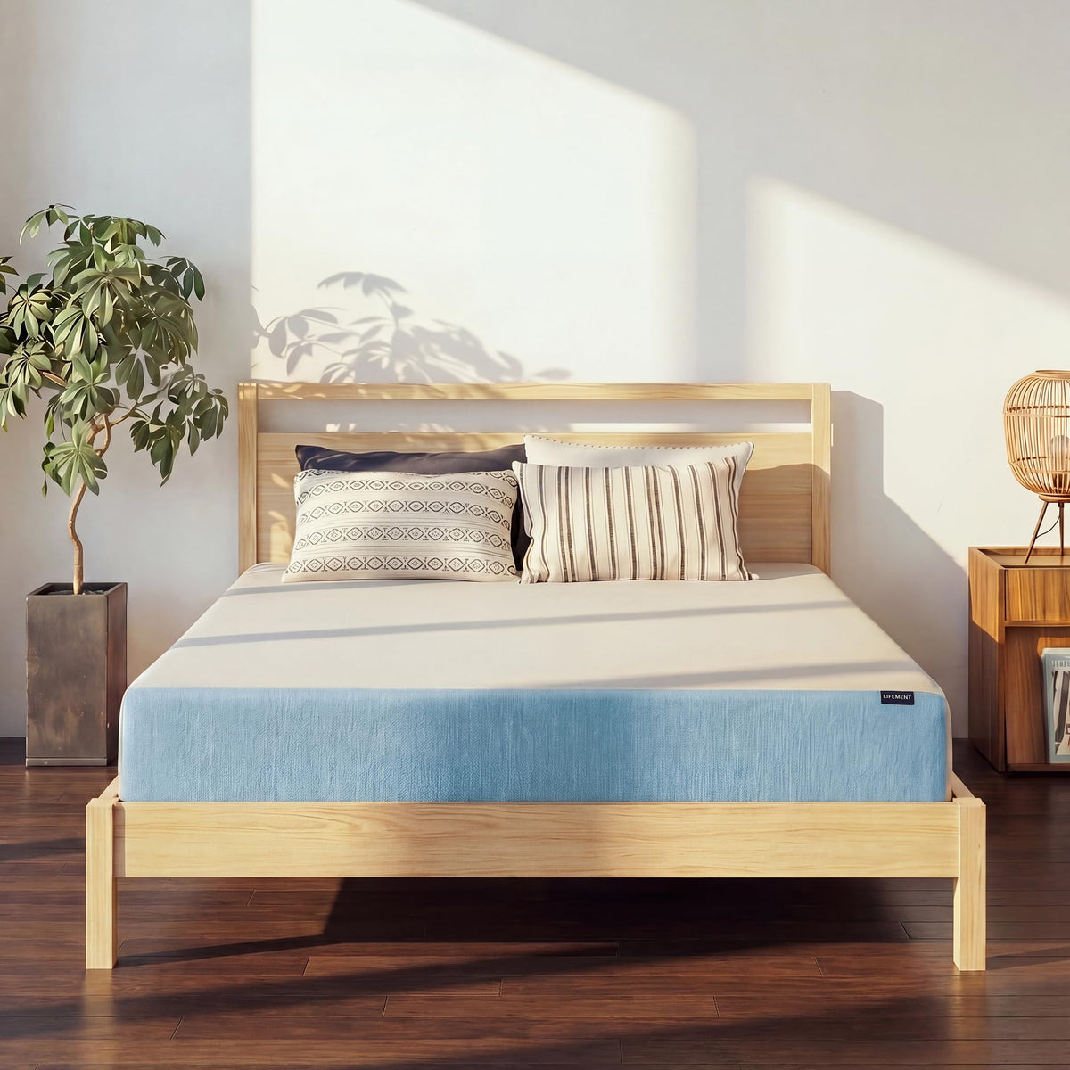 LIFEMENT Twin Kids Mattress - 6 Inch Graphite Memory Foam Fiberglass-Free