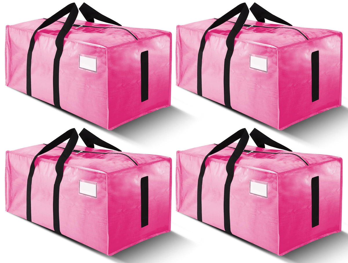 HOMESURE Supports 200lbs Heavy Duty Moving Bags - Strong Zipper & Wrap-Around Handles - Water-Resistant Storage Totes, Durable Alternative to Moving Boxes