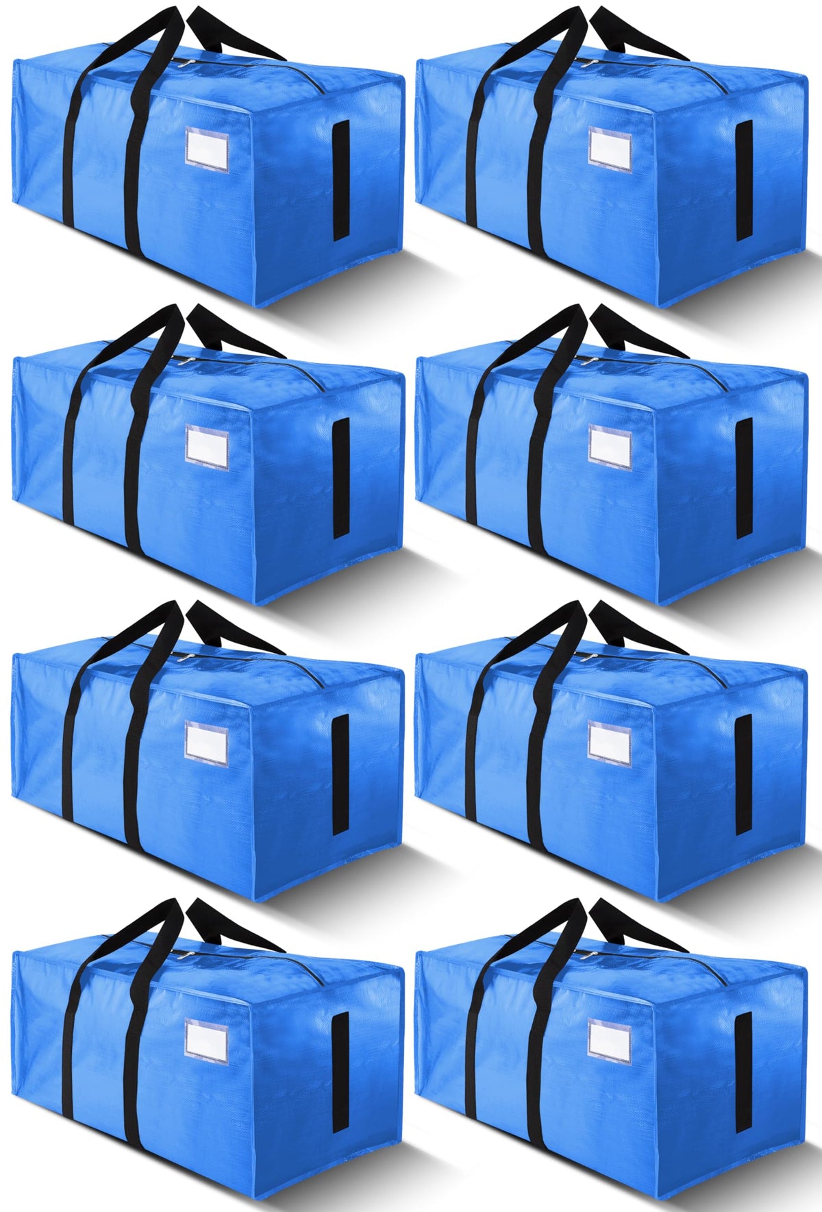 HOMESURE Supports 200lbs Heavy Duty Moving Bags - Strong Zipper & Wrap-Around Handles - Water-Resistant Storage Totes, Durable Alternative to Moving Boxes
