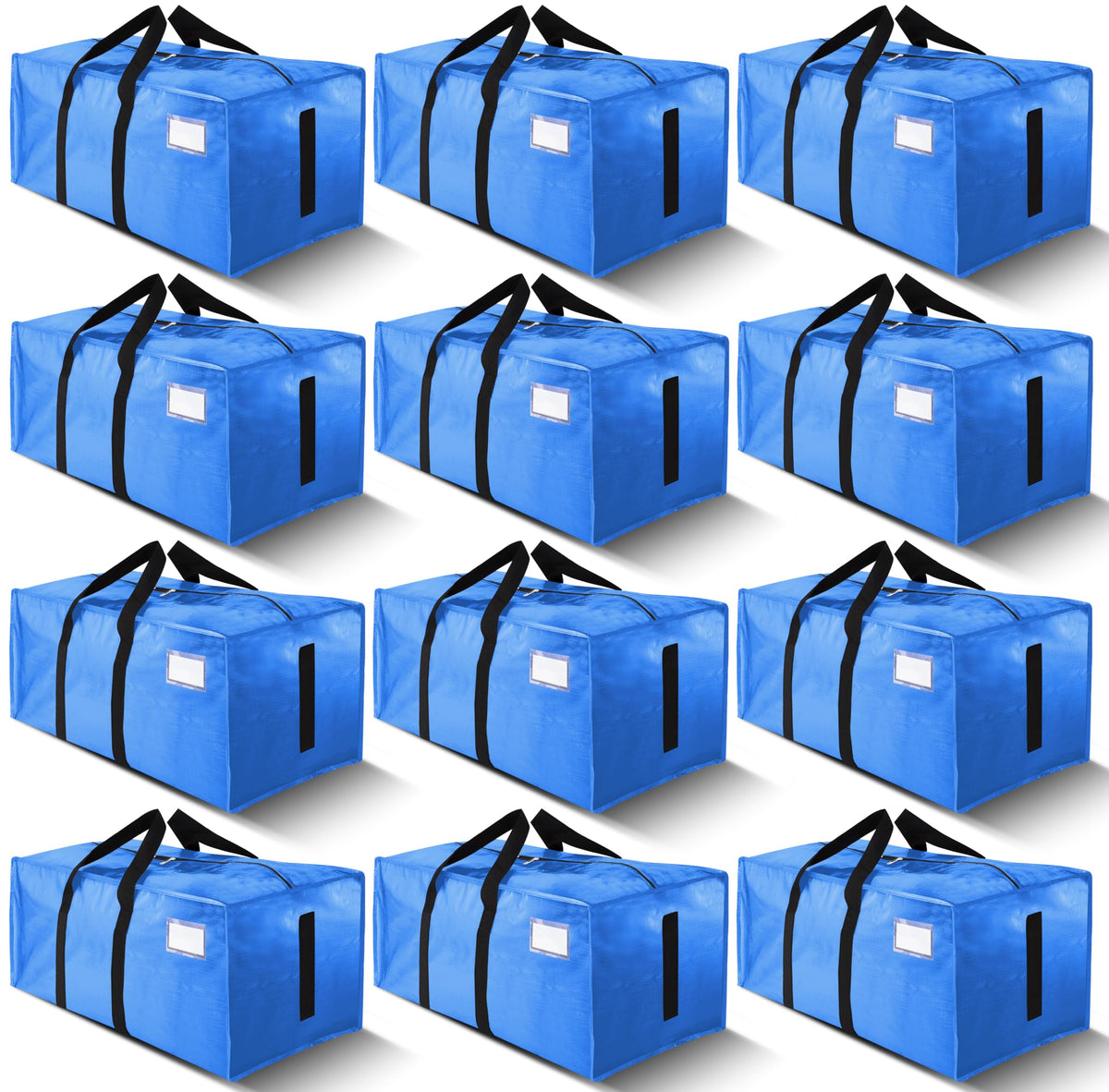 HOMESURE Supports 200lbs Heavy Duty Moving Bags - Strong Zipper & Wrap-Around Handles - Water-Resistant Storage Totes, Durable Alternative to Moving Boxes
