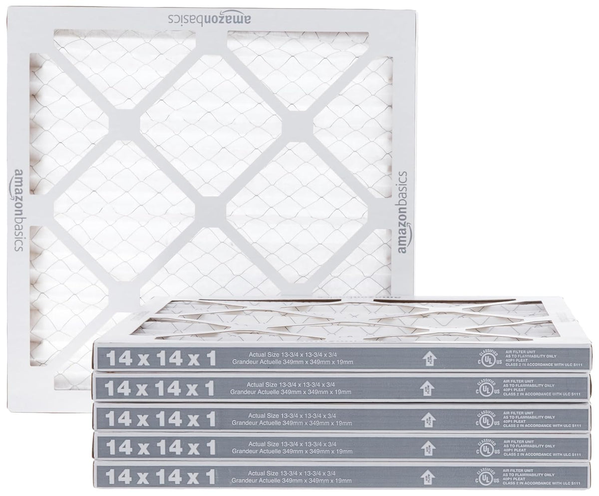 Amazon Basics 20x20x1 Air Filter 6-Pack, MERV 11 AC Furnace Filters, Dust, Pet, Allergen Control , Electrostatic (Actual Size: 19.75 x 19.75 x .75)