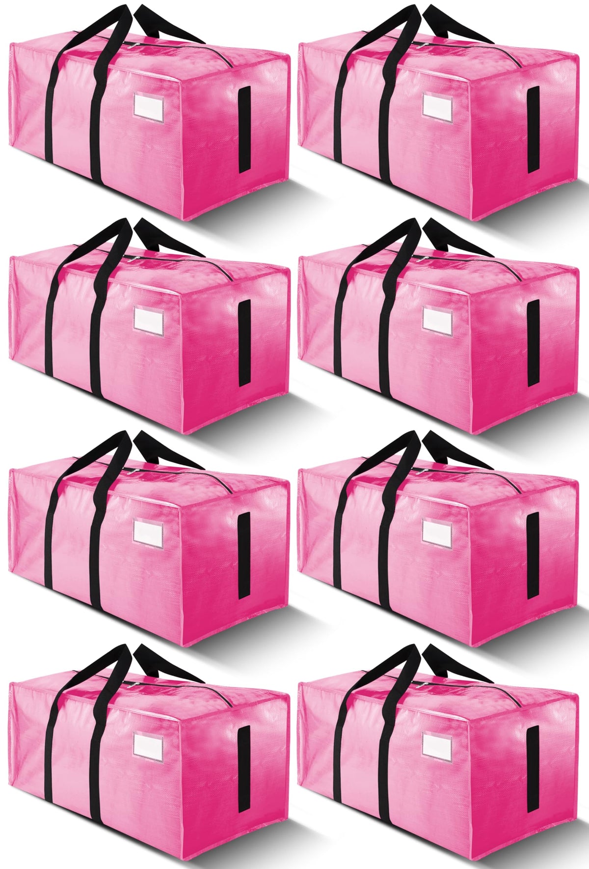 HOMESURE Supports 200lbs Heavy Duty Moving Bags - Strong Zipper & Wrap-Around Handles - Water-Resistant Storage Totes, Durable Alternative to Moving Boxes