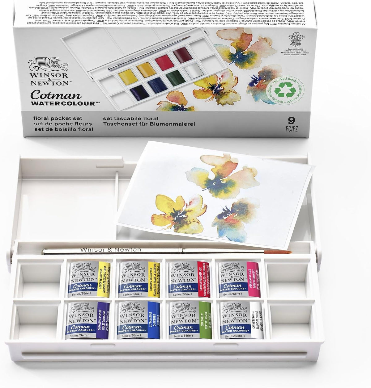 Winsor & Newton Cotman Watercolor Paint Set, Sketchers' Pocket Set