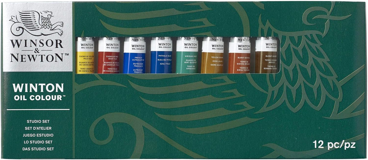 Winsor & Newton Winton Oil Color Paint Set, 20 x 12ml (0.4-oz) Tubes