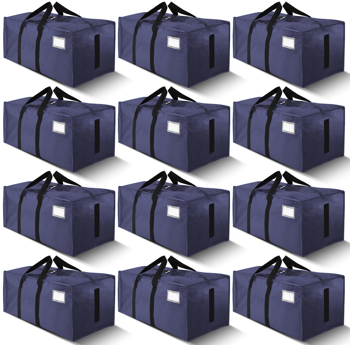 HOMESURE Supports 200lbs Heavy Duty Moving Bags - Strong Zipper & Wrap-Around Handles - Water-Resistant Storage Totes, Durable Alternative to Moving Boxes