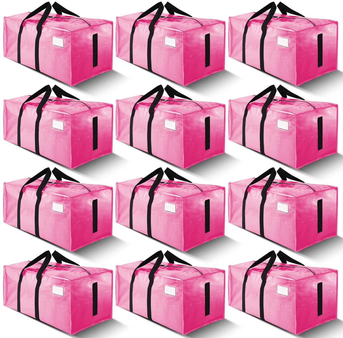 HOMESURE Supports 200lbs Heavy Duty Moving Bags - Strong Zipper & Wrap-Around Handles - Water-Resistant Storage Totes, Durable Alternative to Moving Boxes