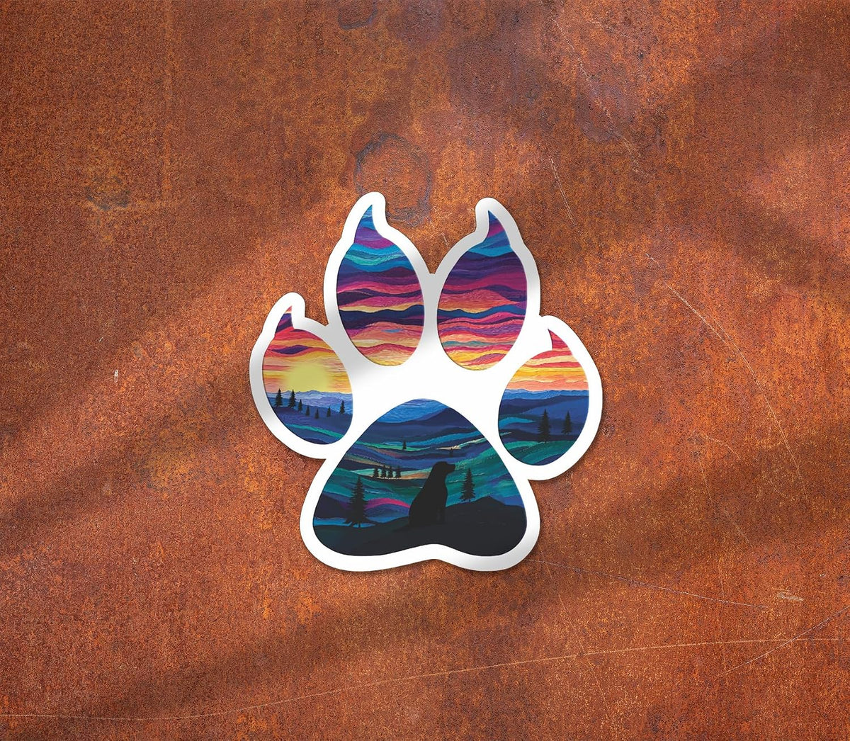 3Pcs Dog Paw Sticker - Dog Lover Sticker - Dog Mom Sticker - Sticker for Water Bottle - Laptop - Luggage - Notebook - Car - Computer
